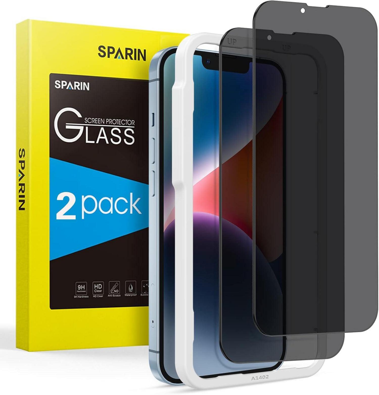 Sichtschutzfolie für iPhone 14 2022, 9H Härte, Anti-Spy, 6,1 Zoll, 2