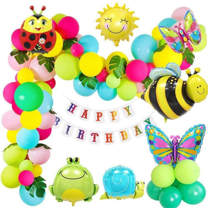 Kindergeburtstagsdekoration Set Garten Party Deko Luftballons Tier