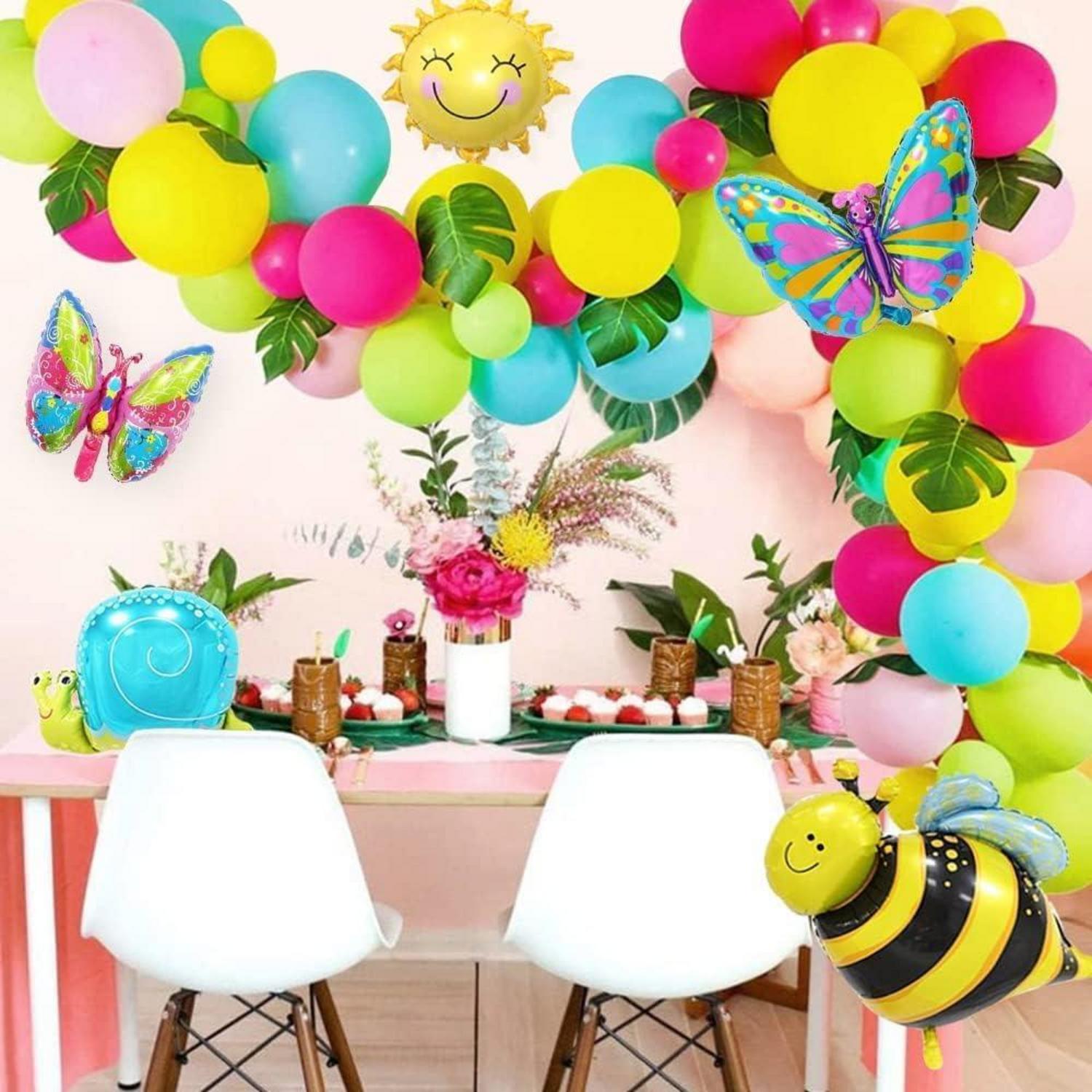 Kindergeburtstagsdekoration Set Garten Party Deko Luftballons Tier