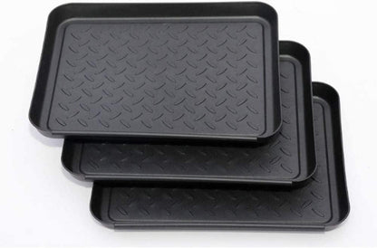 Schuhmatte Ablage 3 Stück Schuhwanne Kunststoff für Schuhe Haustiere 35x27x3cm