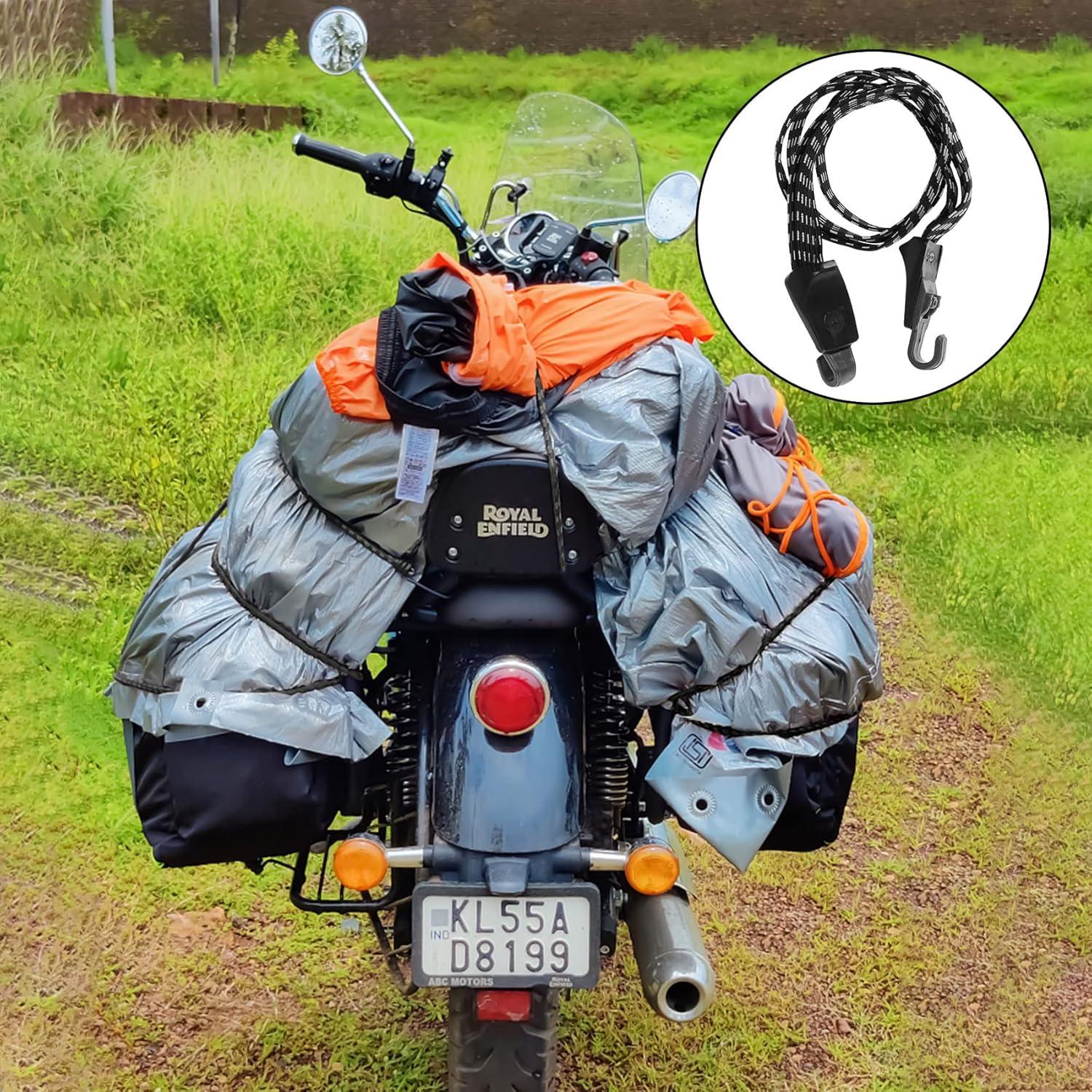 3er Set Fahrrad Spanngurte Gepäckträger verstellbar 70cm - Motorrad LKW Auto