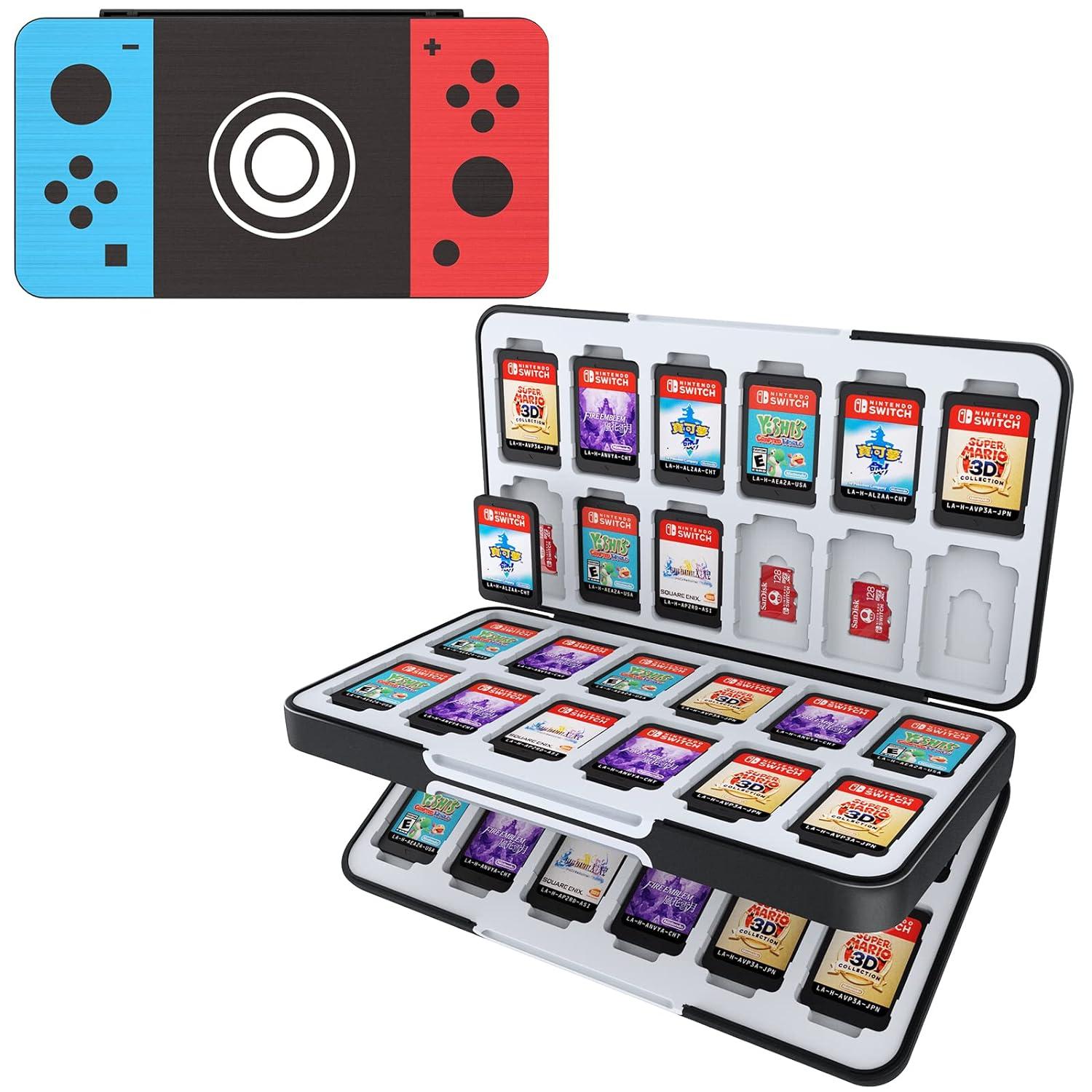 Switch Game Card Case with Customized Design - 48 Game Card Slots, 24