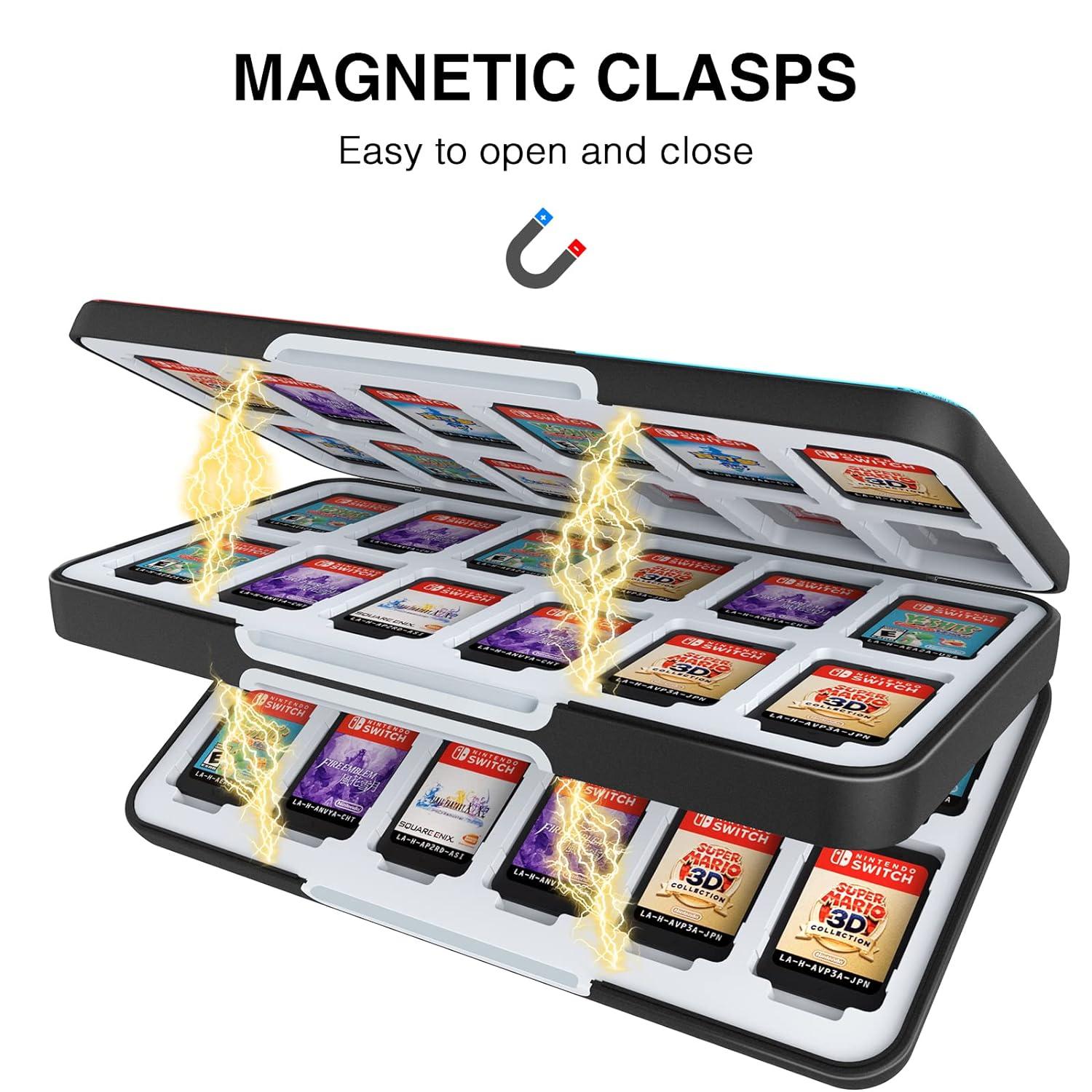 Switch Game Card Case with Customized Design - 48 Game Card Slots, 24