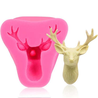 Silikonform Hirschkopf 3D – Für Kuchen, Seife & Schokolade