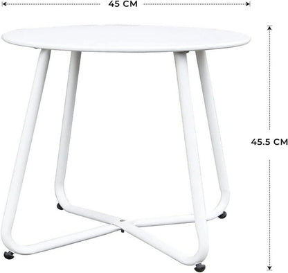 Runder Garten Beistelltisch Kaffeetisch Outdoor