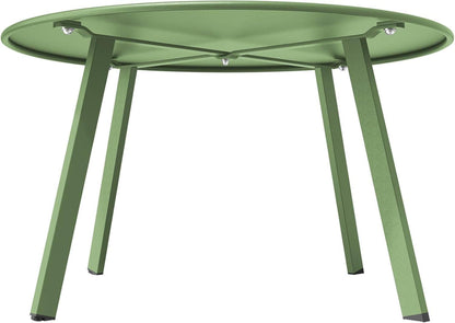 Kaffeetisch Outdoor Tisch Gartentisch Premium Stahl Salbeigrün
