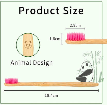 12er Set Bambus Zahnbürsten Weiche Borsten Eco Friendly Bio Holzkohle