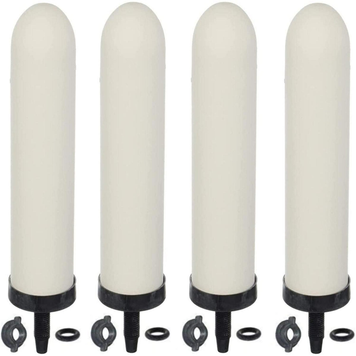 Keramik Wasserfilter 25,4 cm – 4er Set mit Aktivkohle