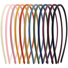 13er Set dünne Haarbänder mit Zähnen, 4 mm, für Mädchen und