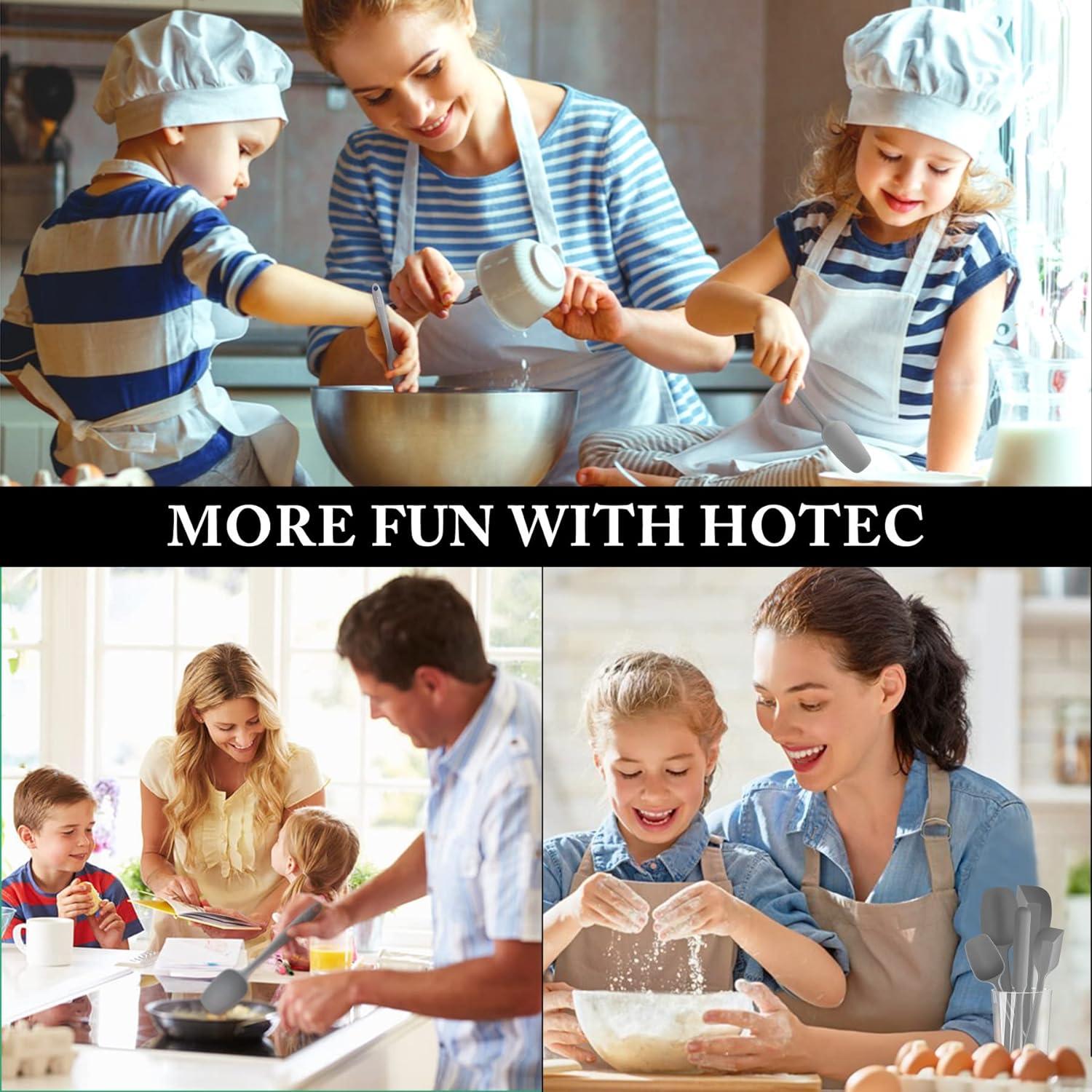 Silikon Pfannenwender-Set Backen Kochen Mischen hitzebeständig 5 Stück