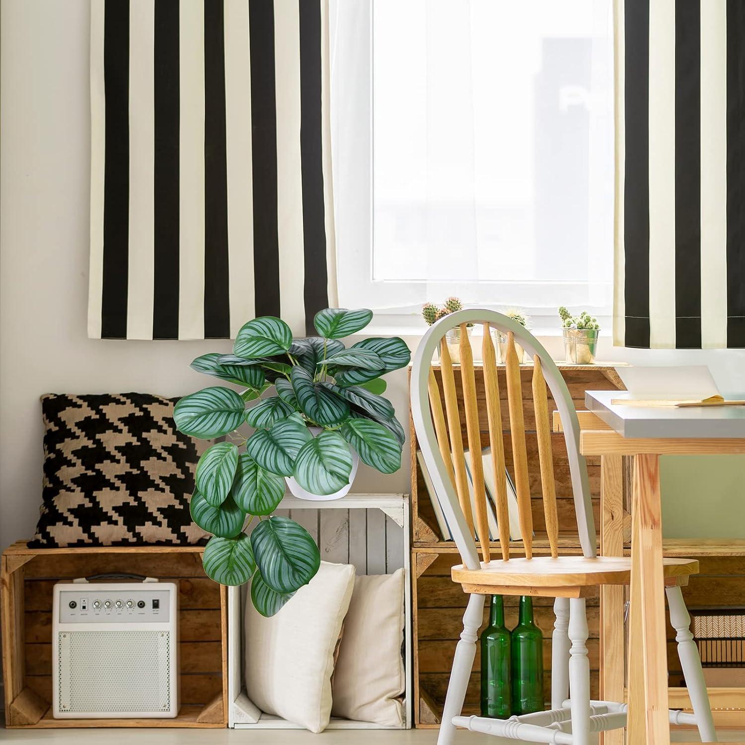 Künstliche Pflanze 45cm Topf Indoor Deko Wohnzimmer Schlafzimmer Büro