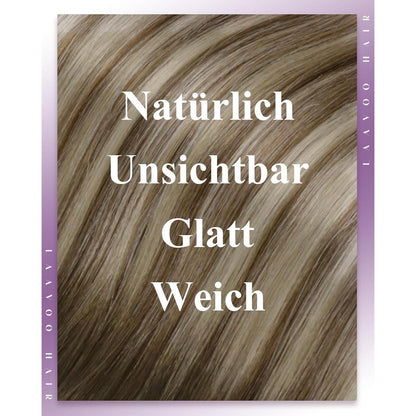 Echthaar Tressen Balayage Braun Ombre 40cm