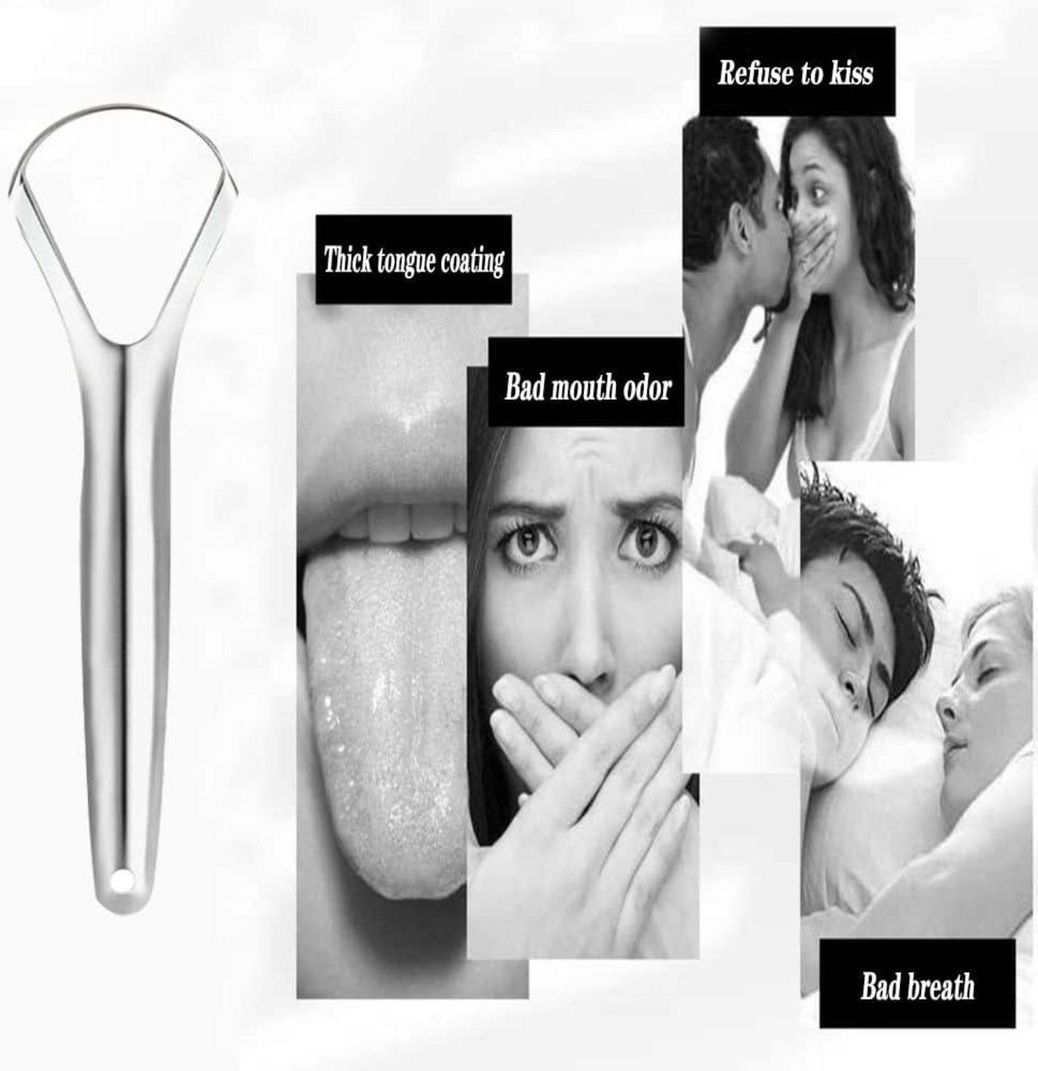 Zungenreiniger Edelstahl für optimale Mundhygiene