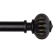 Ausziehbare Gardinenstange 91-182 cm Schwarz Metall