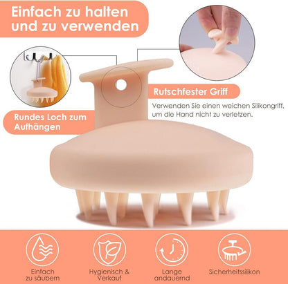 Kopfhaut Massagebürste Silikon Shampoo Bürste Peeling Entfernung