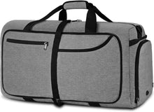 Faltbare Reisetasche Groß 120L Sporttasche Schwarz
