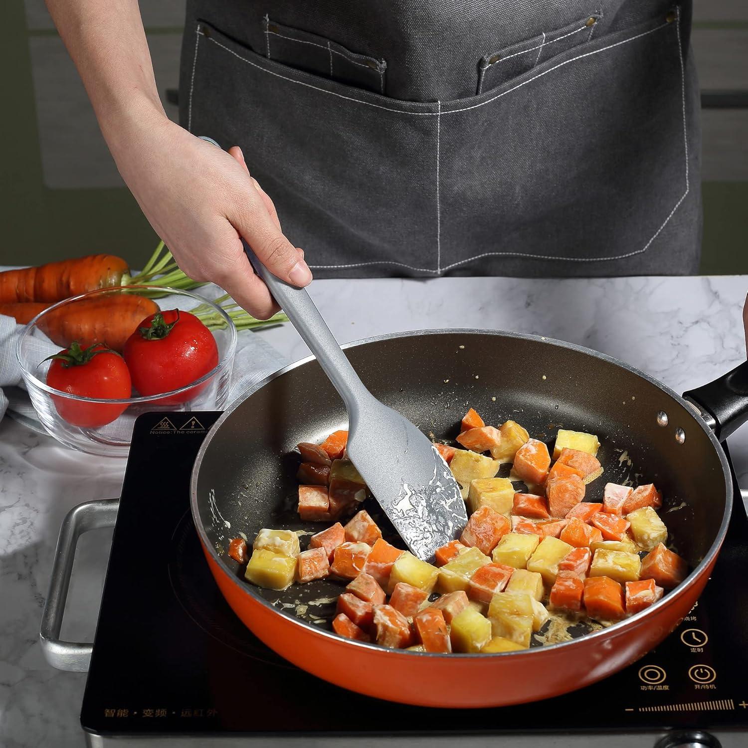 5-teiliges hitzebeständiges Silikon-Spatel Set für Backen & Kochen