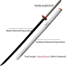 Halloween Demon Slayer Cosplay Sword PU Foam 31.5inch Gift