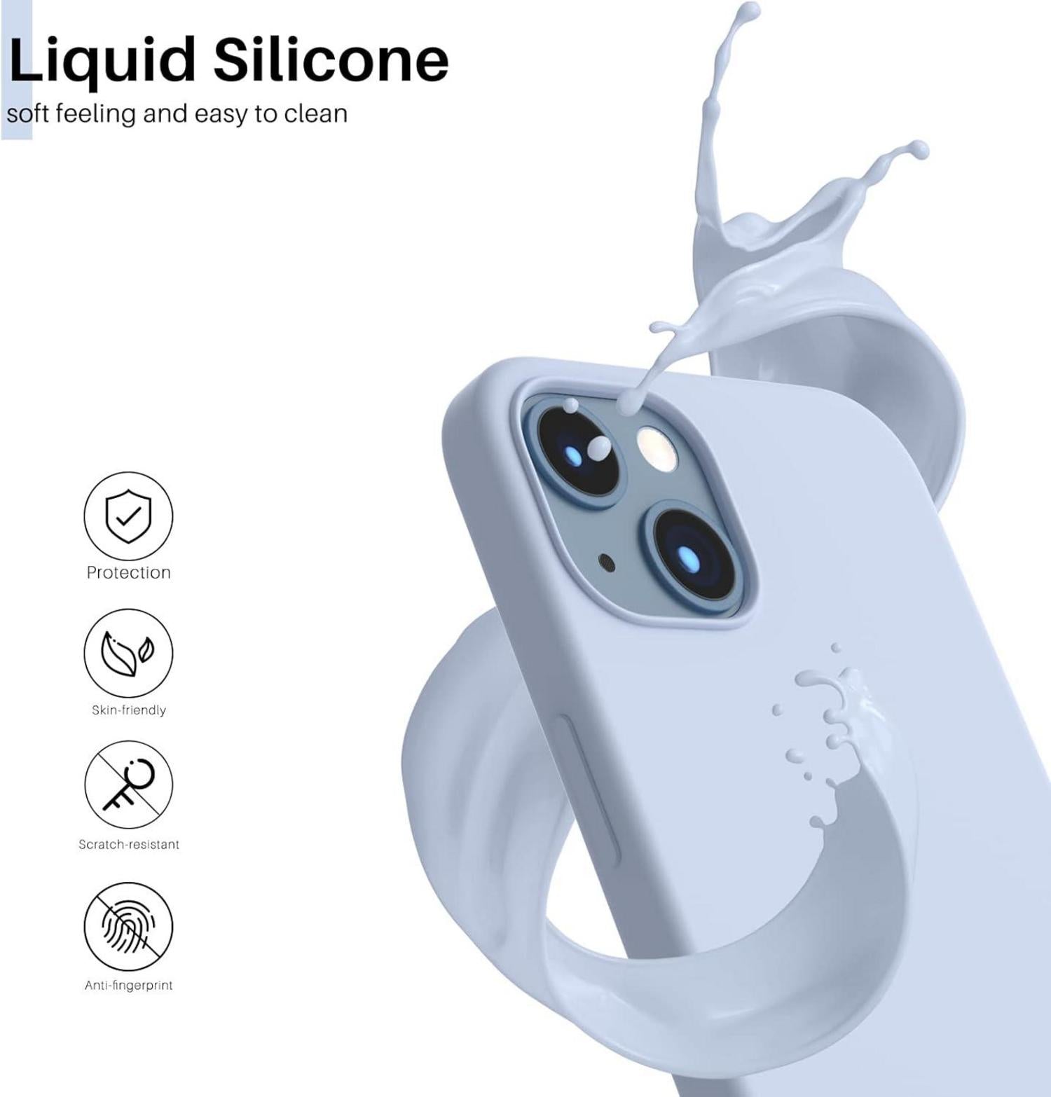 Silikon Handyhülle für iPhone 13 6,1 Zoll - Flüssiges Silikon Case