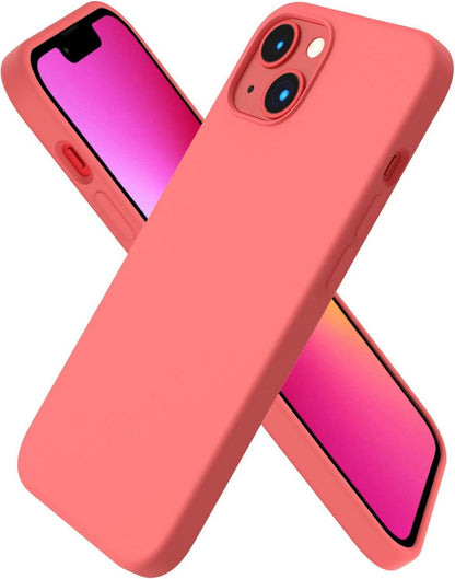 iPhone 13 Silikon Case Schutzhülle Flüssig Silikon 6,1 Zoll Pink