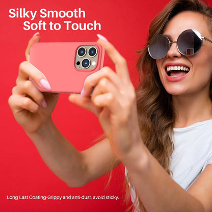Schutzhülle für iPhone 13 Pro 6,1 Silikon Pink Flüssig Ultra Dünn
