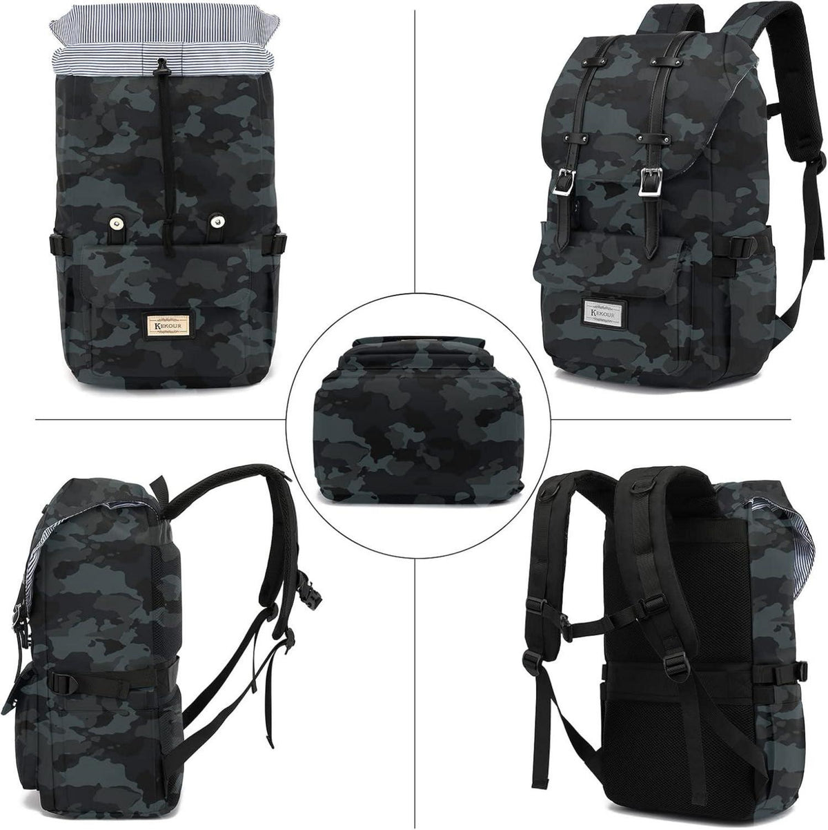 Rucksack Damen Herren Schulrucksack Mädchen 15,6 Zoll Laptop