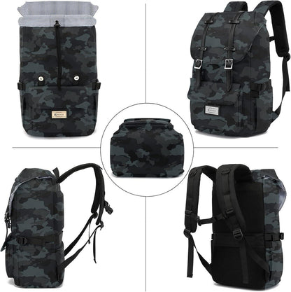 Rucksack Damen Herren Schulrucksack Mädchen 15,6 Zoll Laptop