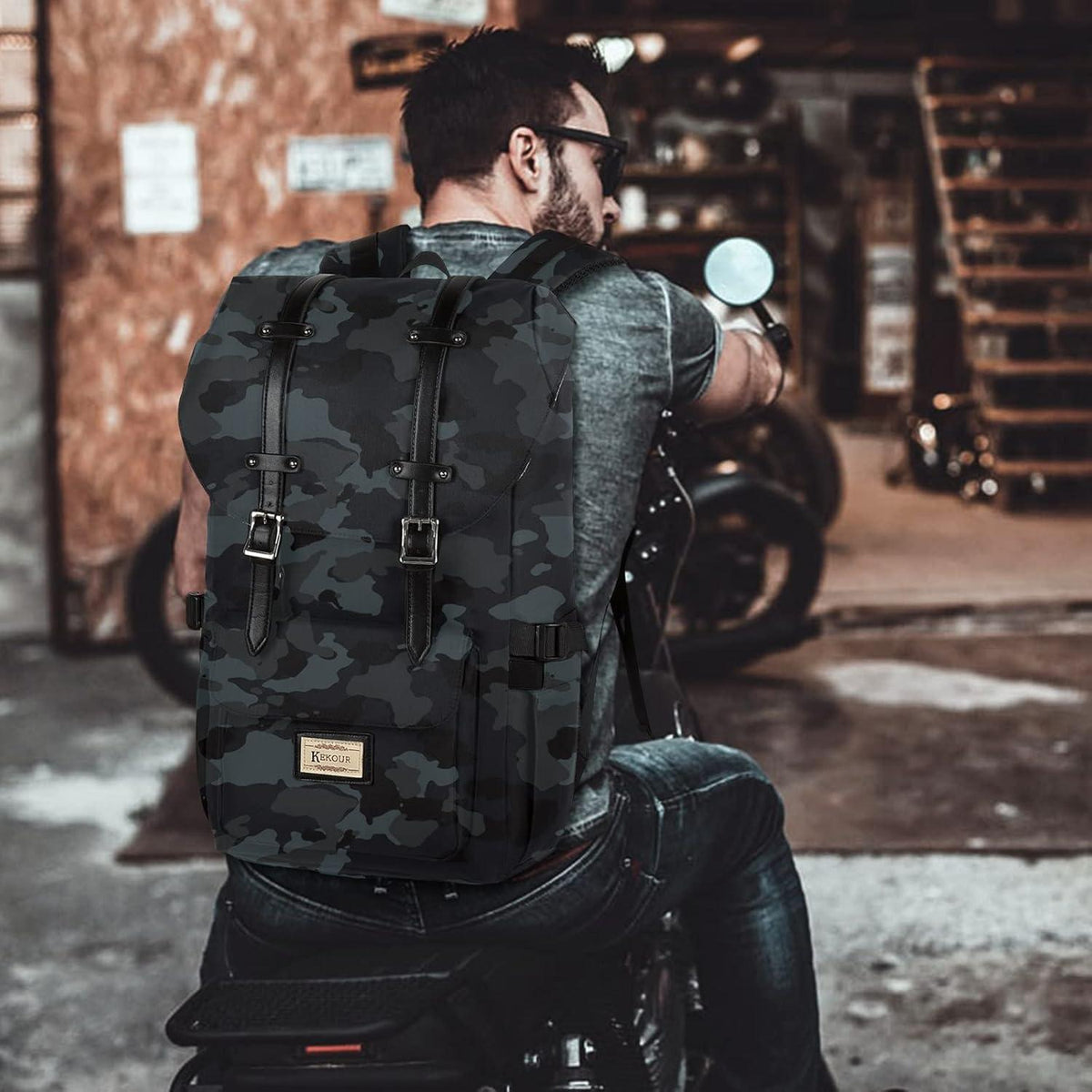 Rucksack Damen Herren Schulrucksack Mädchen 15,6 Zoll Laptop