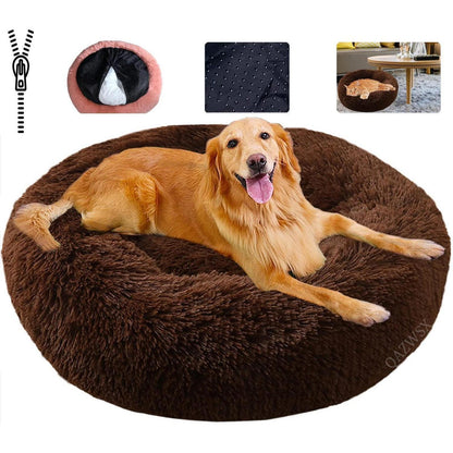 Flauschiges Haustierbett – Gemütliches Hundekissen 3XL Braun