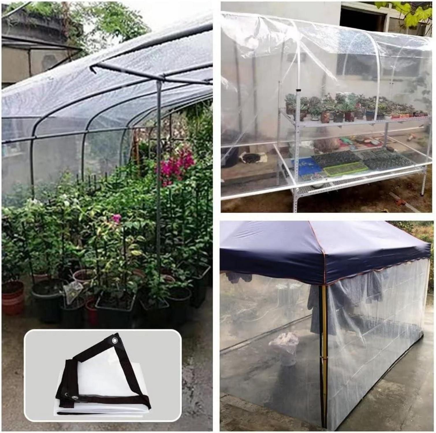 Transparente wasserdichte Abdeckplane Gartenmöbel Schutz 2x1m