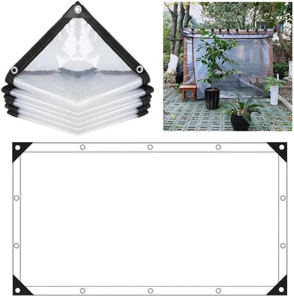 BCBIG Transparente Abdeckplane Wasserdicht 2x2m Ösen Gartenmöbel Outdoor