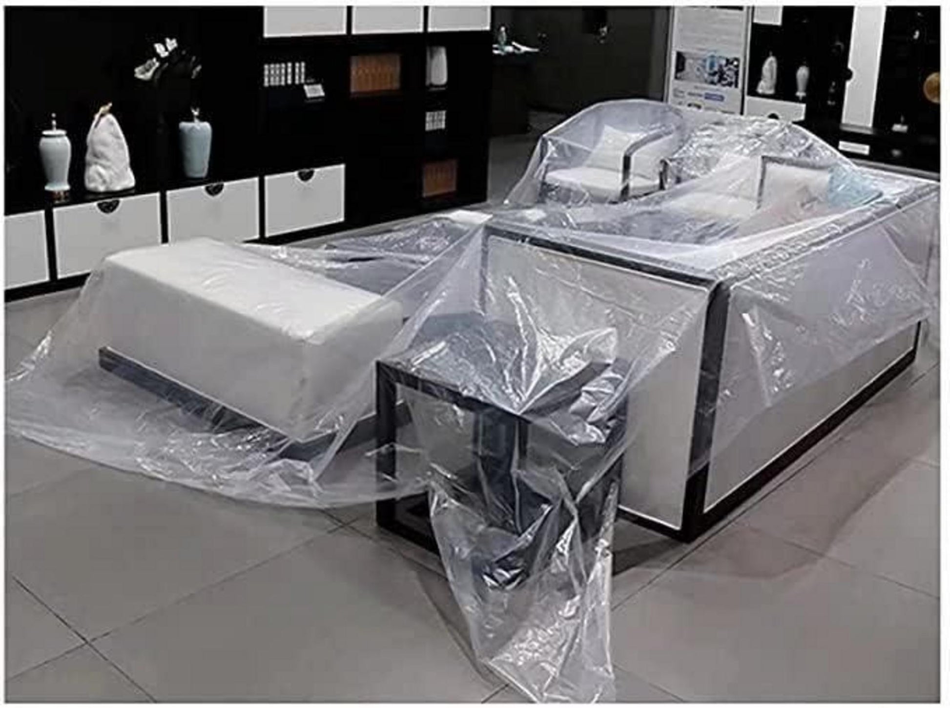Transparente Plane Mit Ösen 2x4m Wasserdichte Abdeckplane