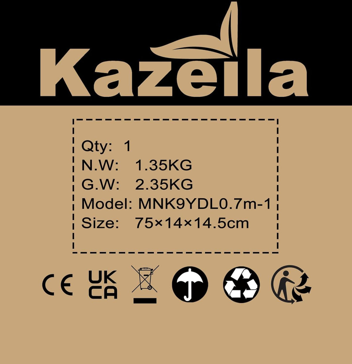 Kazeila Große Kunstpalme 70 cm Dekorative Künstliche Areca Palme