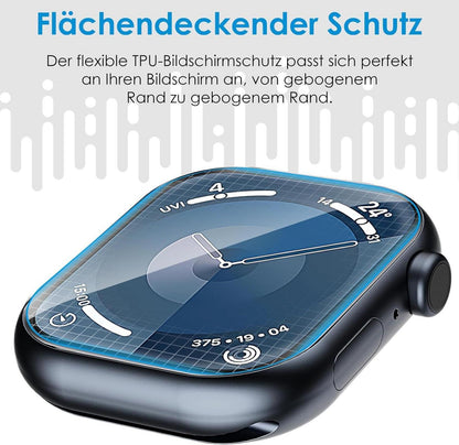 Schutzfolie für Apple Watch Series 9/8/7 41mm - 8er Pack Transparent