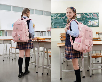 Damen Rucksack Schulrucksack Mädchen Teenager Daypack
