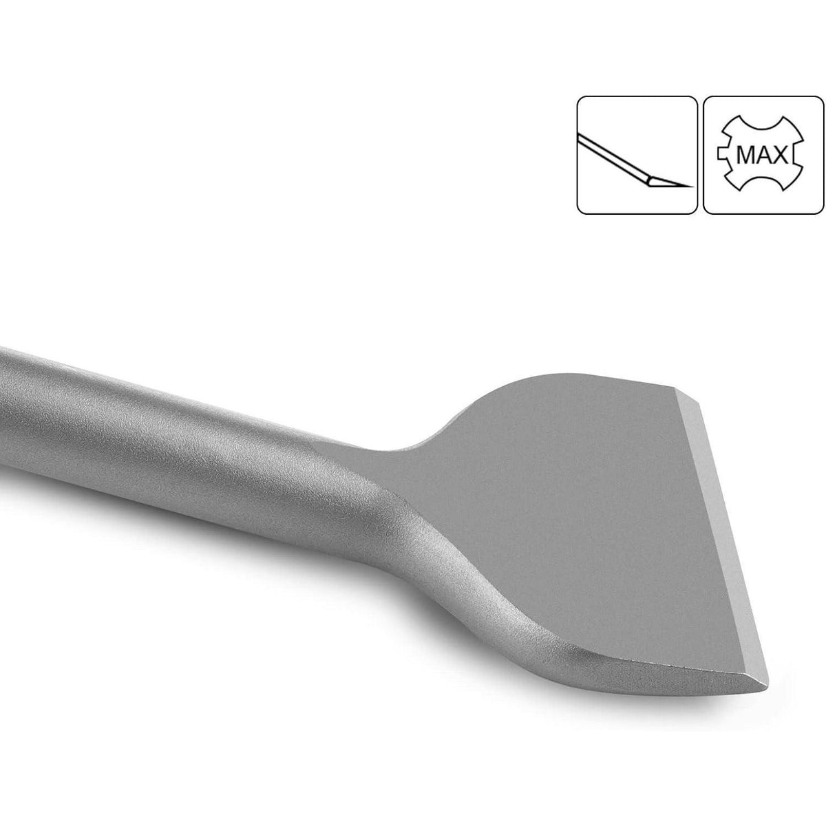Abgewinkelter Fliesenmeißel SDS Max 30cm – Breiter Meißel für Fliesen & Mörtel