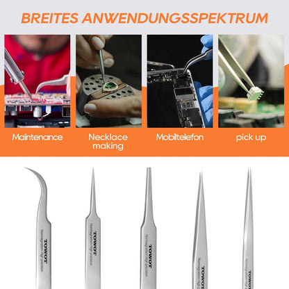 Präzisionspinzette Spitze Edelstahl Handwerk Elektronik Löten Experimente