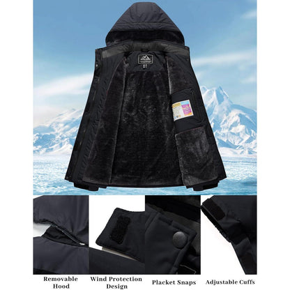 Damen Winterjacke mit Fleece, wasserdicht, atmungsaktiv