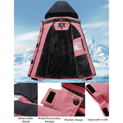 Damen Skijacke Winterjacke mit Fleece – Wasserdicht & Winddicht