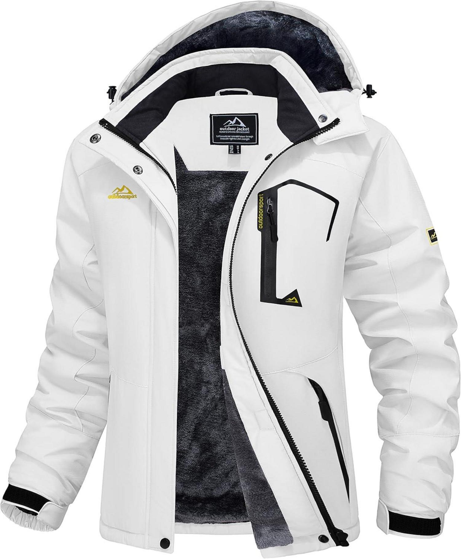 Winterjacke Damen Softshell Funktionsjacke Outdoor Ski Fleece