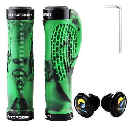 Ergonomische Fahrradgriffe Gummi Grün (1 Paar)
