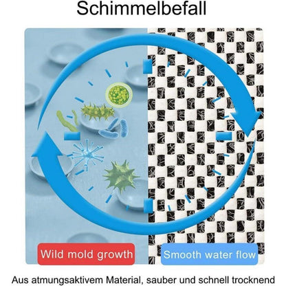 Rutschfeste Duschmatte 53x53 cm - Schnelltrocknend & Anti-Schimmel