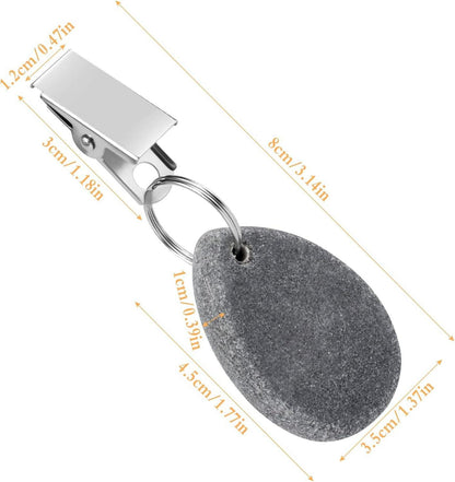 Tischdeckenbeschwerer Stein Klammer Marmoroptik 30-34g