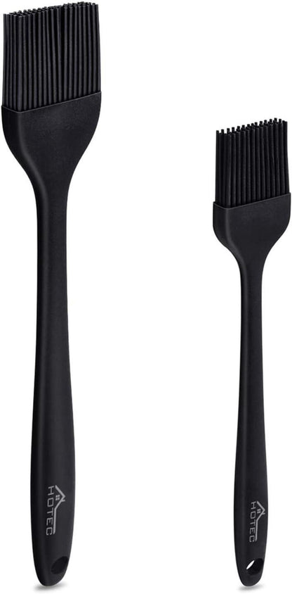 Silikon Backpinsel Set für Küche BBQ Grill Schwarz