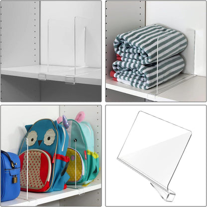 Hiziwimi Transparente Acryl-Regalteiler 6er multifunktionaler Organizer