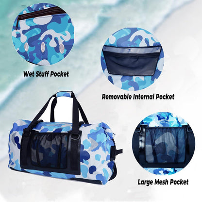 65L Wasserdichte Duffelbag – Motorrad-Reisetasche mit Gurten