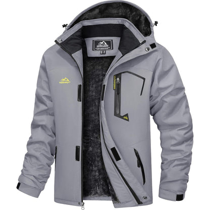 Herren Winterjacke wasserdicht & winddicht mit Fleece-Futter
