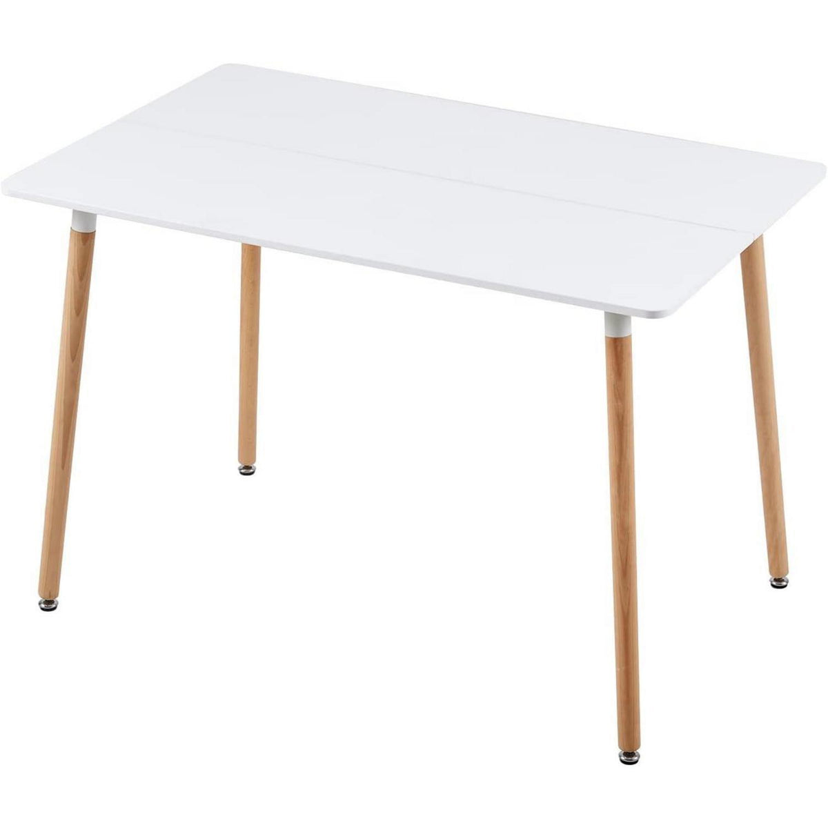 Esszimmergruppe Weiß mit Esstisch 110cm & 4 Stühlen