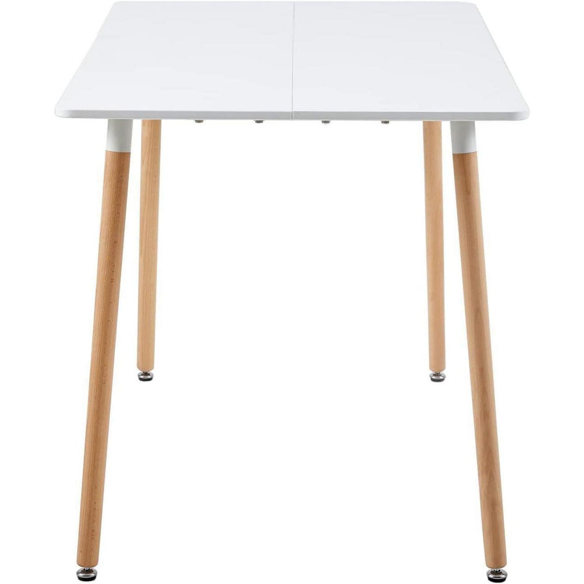 Esszimmergruppe Weiß mit Esstisch 110cm & 4 Stühlen