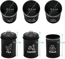 TEAMFAR Vorratsdosen 3er Set, Metall, Luftdicht Deckel, Keks